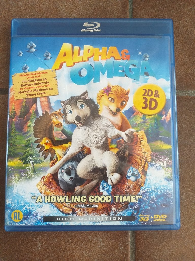 Alpha & Omega 3D/2D Bluray + Dvd, Cd's en Dvd's, Alle leeftijden, Nederlands, Film, Ophalen of Verzenden
