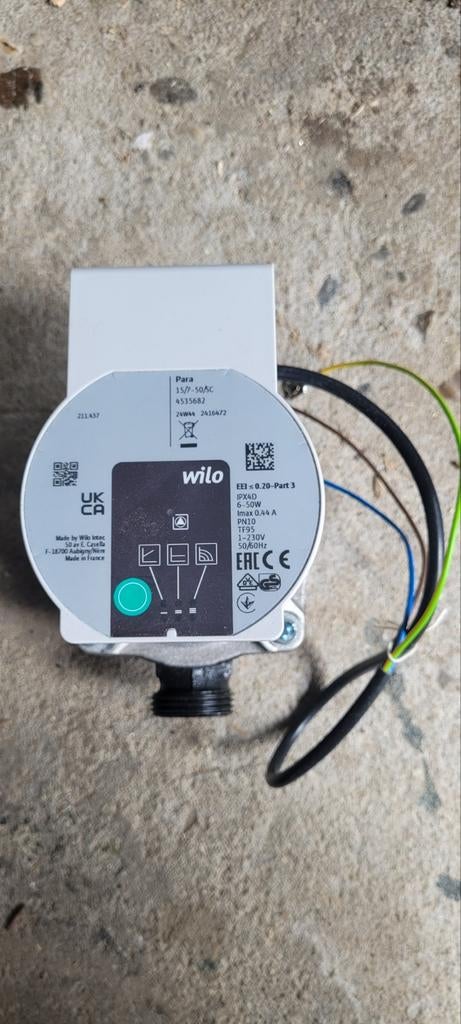 Wilo Para 15/7-50/SC Circulatiepomp, Ophalen of Verzenden