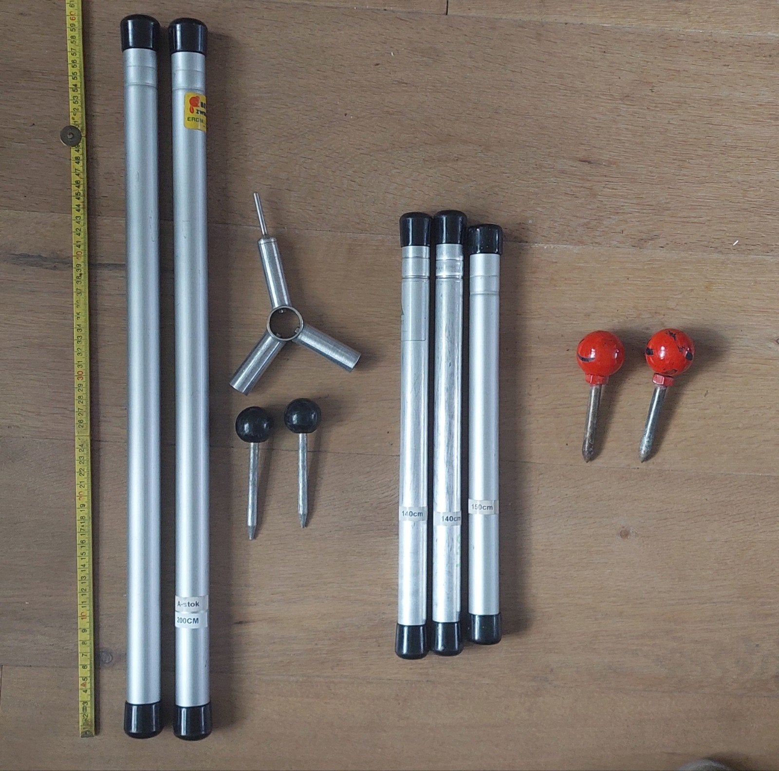 Mostert tentstokken Erdman Schmidt tent (A-stok = verkocht), Ophalen of Verzenden, Zo goed als nieuw