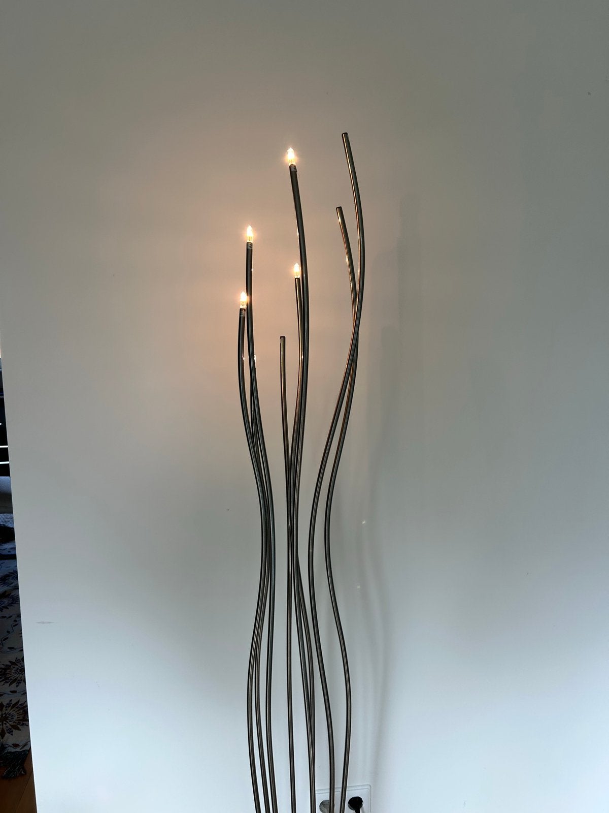 Moderne vloerlamp met dimmer, Ophalen, Gebruikt, Overige fittingen, Metaal
