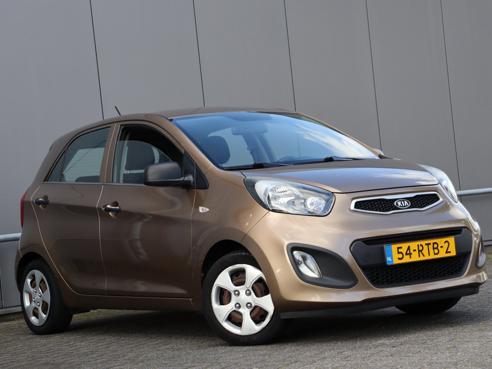 Kia Picanto 1.0 CVVT 4-deurs org NL, Auto's, Voorwielaandrijving, Euro 5, Gebruikt, Bruin