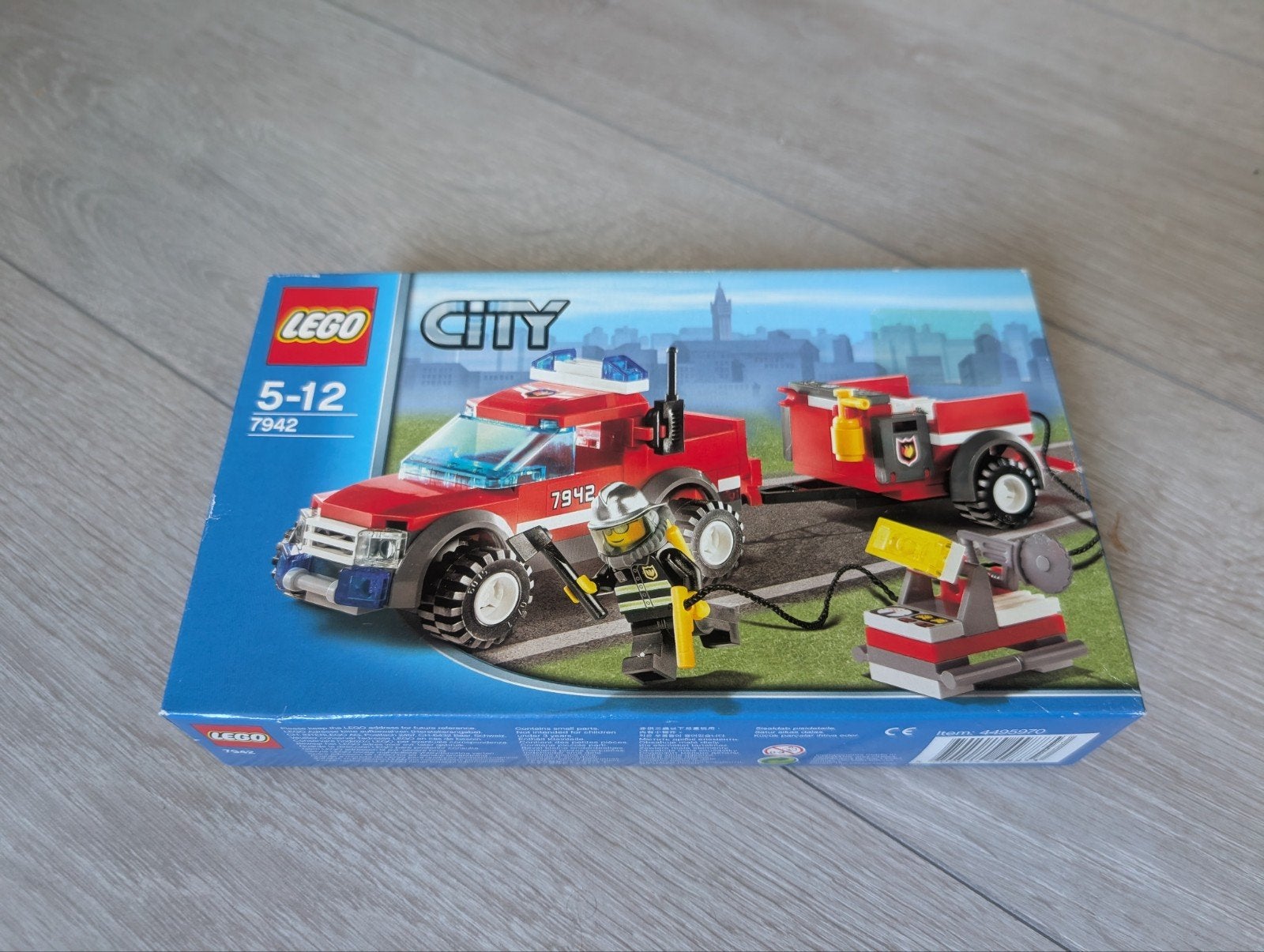 Lego City 7942 Brandweerwagen met aanhanger, City, Inclusief instructies, Lego, Nieuw
