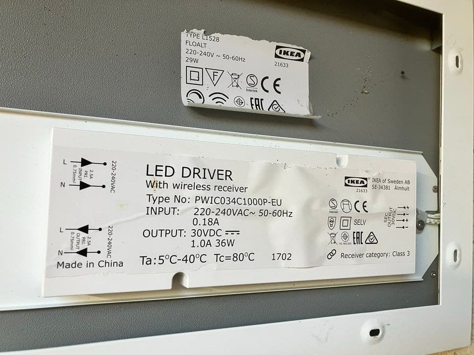 IKEA TRÅDFRI LED-driver (PWIC034C1000P-EU) met ontvanger, Dimbaar, Overige typen, Zo goed als nieuw, IKEA