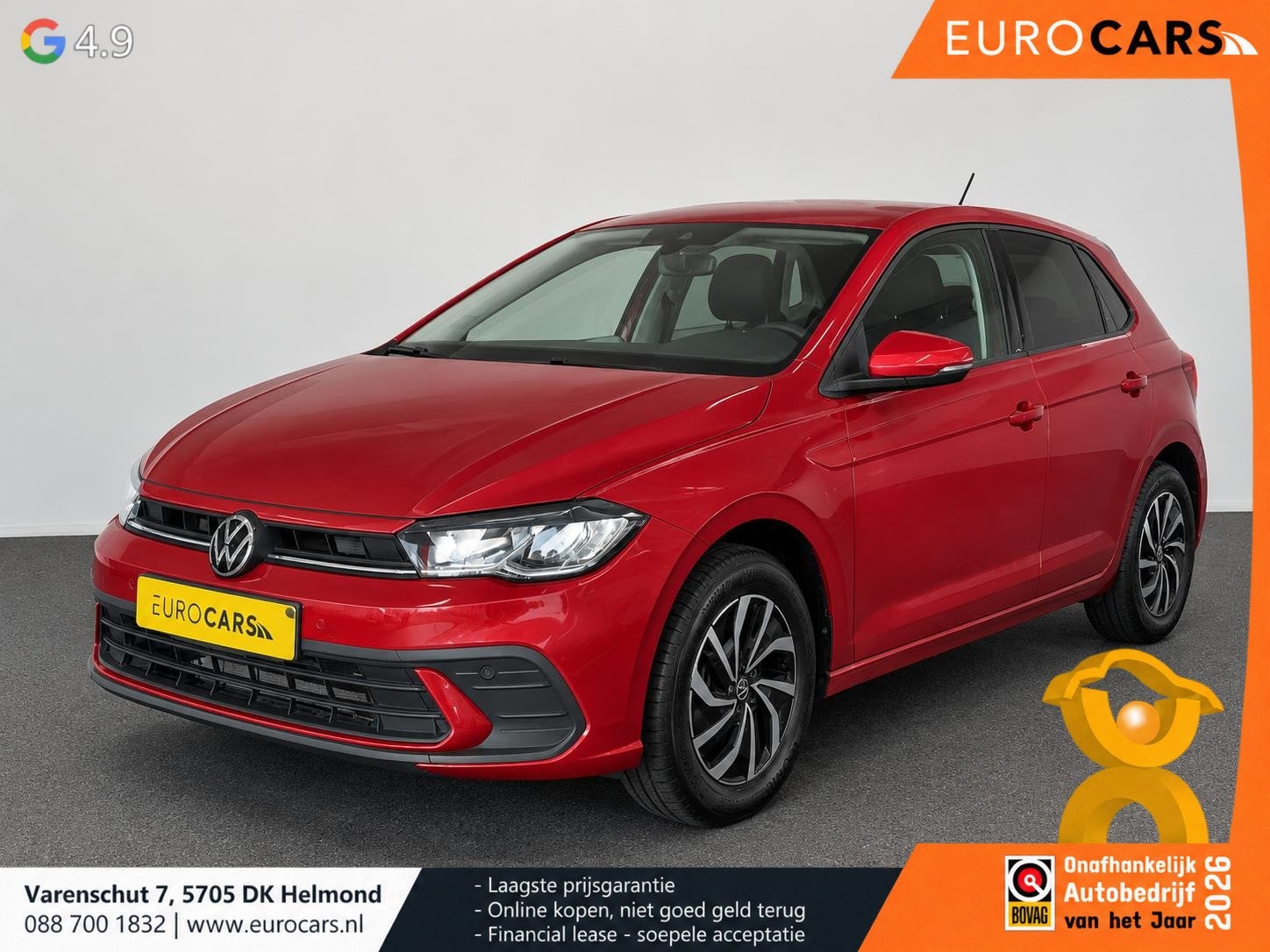 Volkswagen Polo 1.0 TSI Life 110pk Automaat Navigatie Apple, Auto's, Stof, Gebruikt, 1096 kg, 116 pk