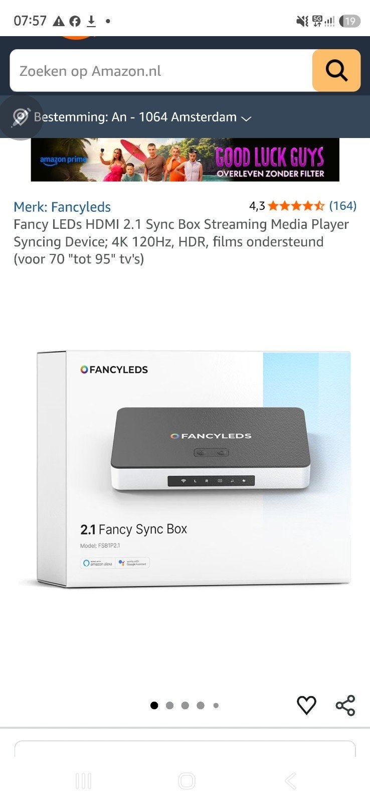 Fancy LEDs HDMI 2.1 Sync Box 4K 120Hz HDR, Ophalen of Verzenden, Zo goed als nieuw