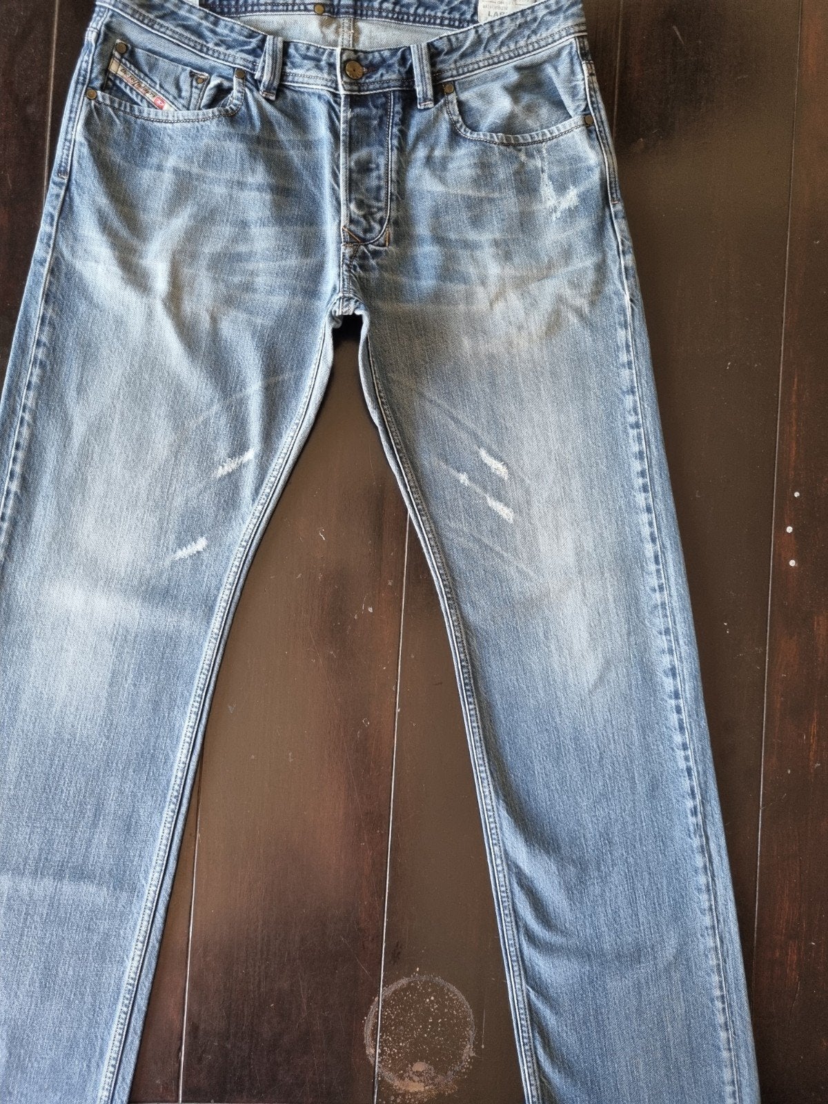 CLASSIC DIESEL LARKEE REGULAR STRAIGHT DESTROY JEANS 34/34!!, Diesel, Blauw, Ophalen of Verzenden, W33 - W34 (confectie 48/50)