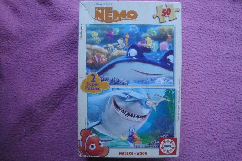 EDUCA MADERA WOOD DISNEY KINDERPUZZLES 2x50st.1,95euro, Ophalen of Verzenden, Minder dan 500 stukjes, Zo goed als nieuw, Legpuzzel