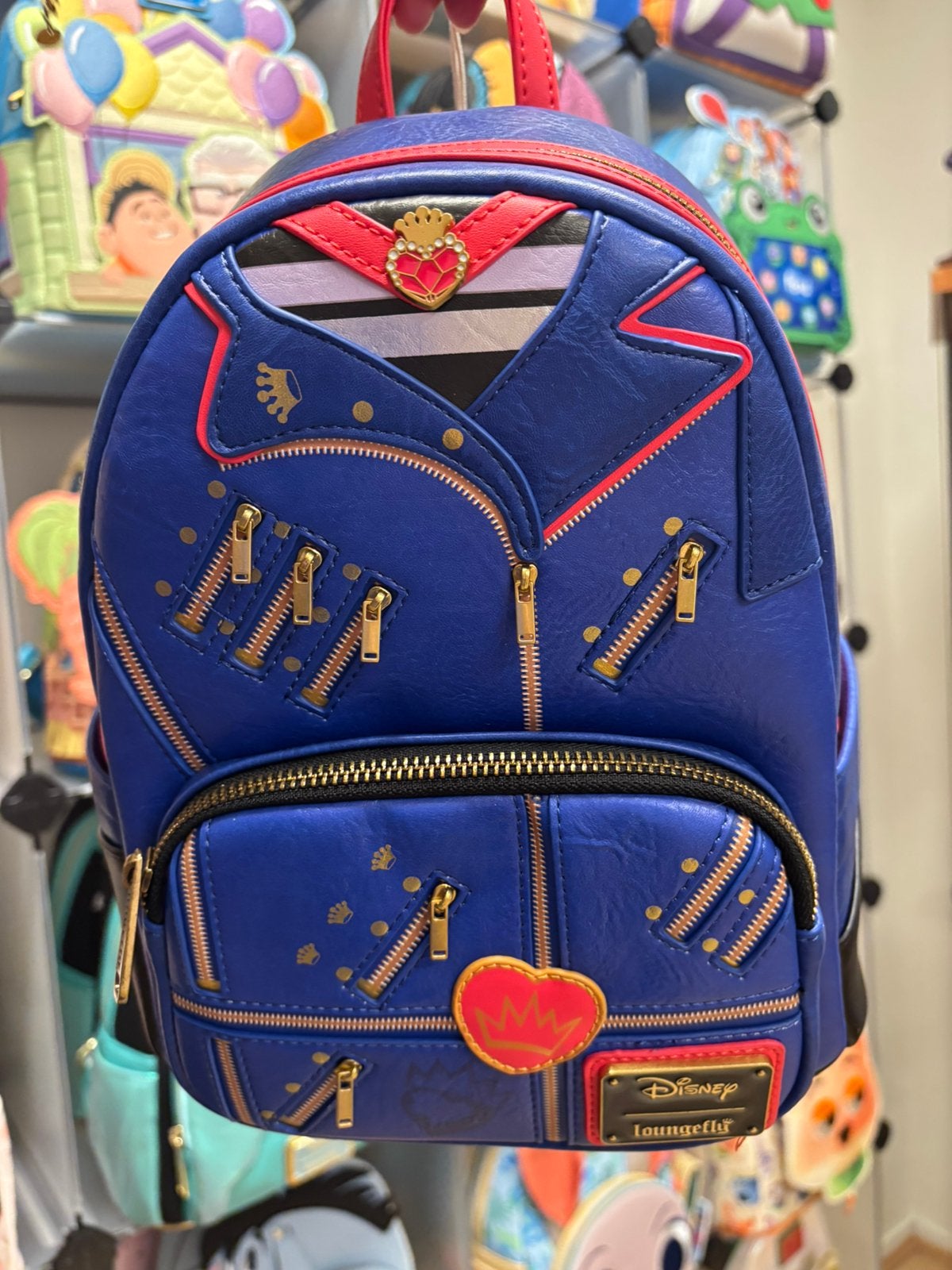 Disney loungefly descendants mini backpack evie, Ophalen of Verzenden, Overige figuren, Nieuw, Tas, Koffer of Zak