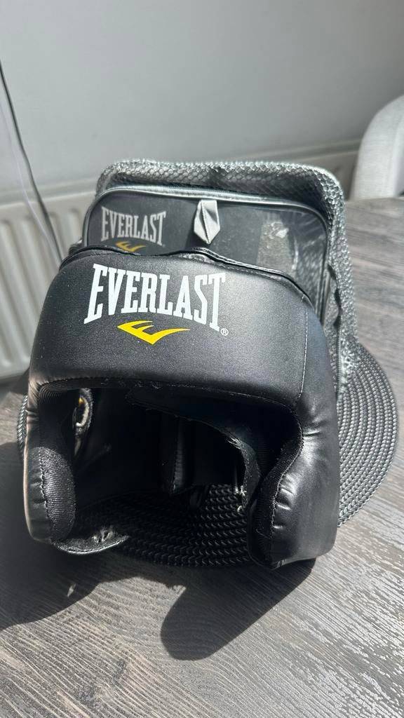 Everlast Everfresh Bokshelm - Zwart/ wit, Ophalen of Verzenden, Zo goed als nieuw, Bokshelm
