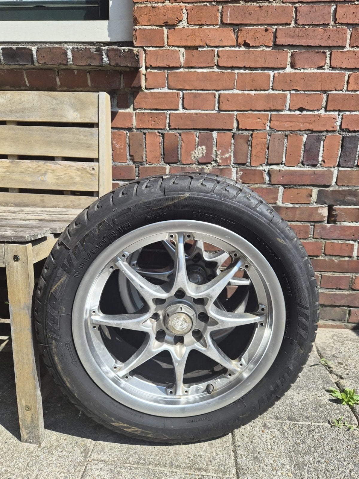 BSA 15 inch velgen met banden 2 stuks, Ophalen