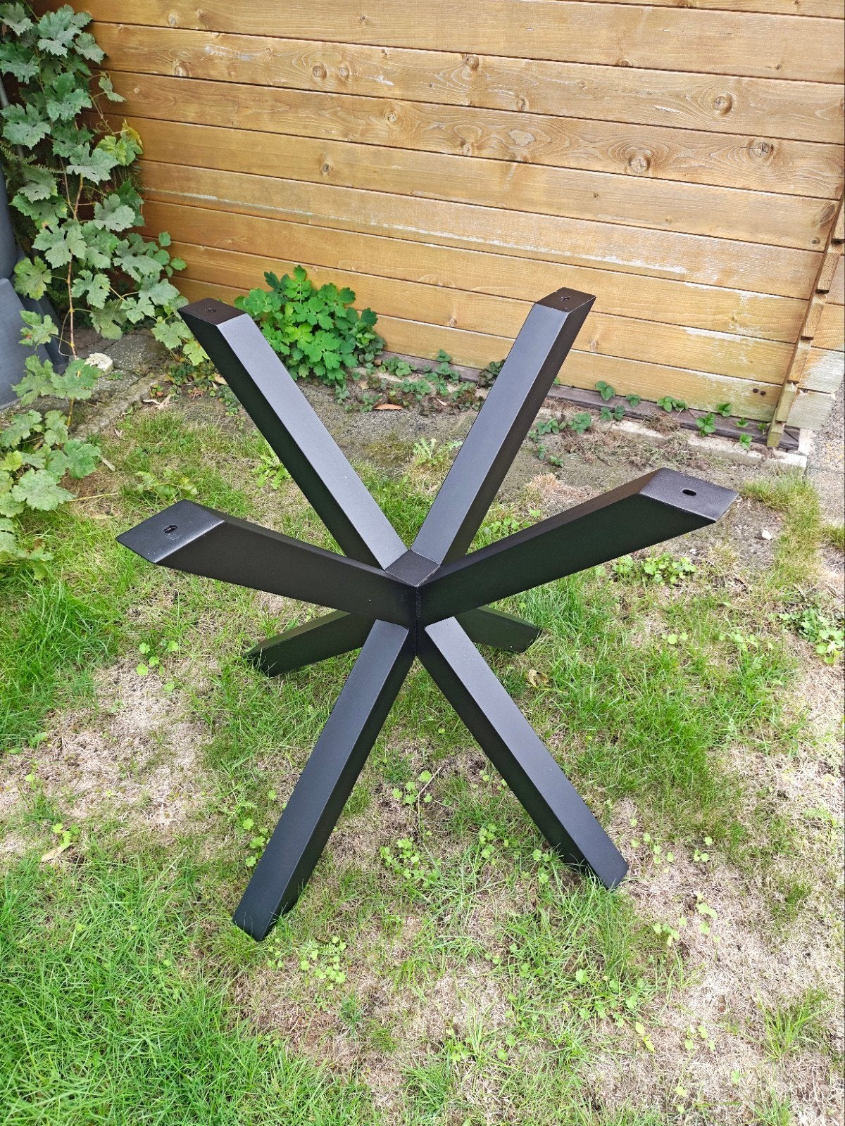 Modern zwarte tafel onderstel (poten) zgan, Ophalen, Tafelpoot, 50 tot 100 cm, Zwart