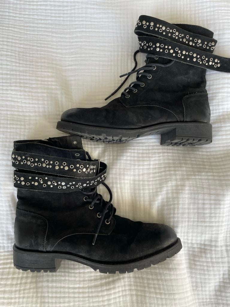 Summum Woman zwarte leren laarzen - Maat 39, Kleding | Dames, Schoenen, Zwart, Lage of Enkellaarzen, Ophalen of Verzenden, Gedragen