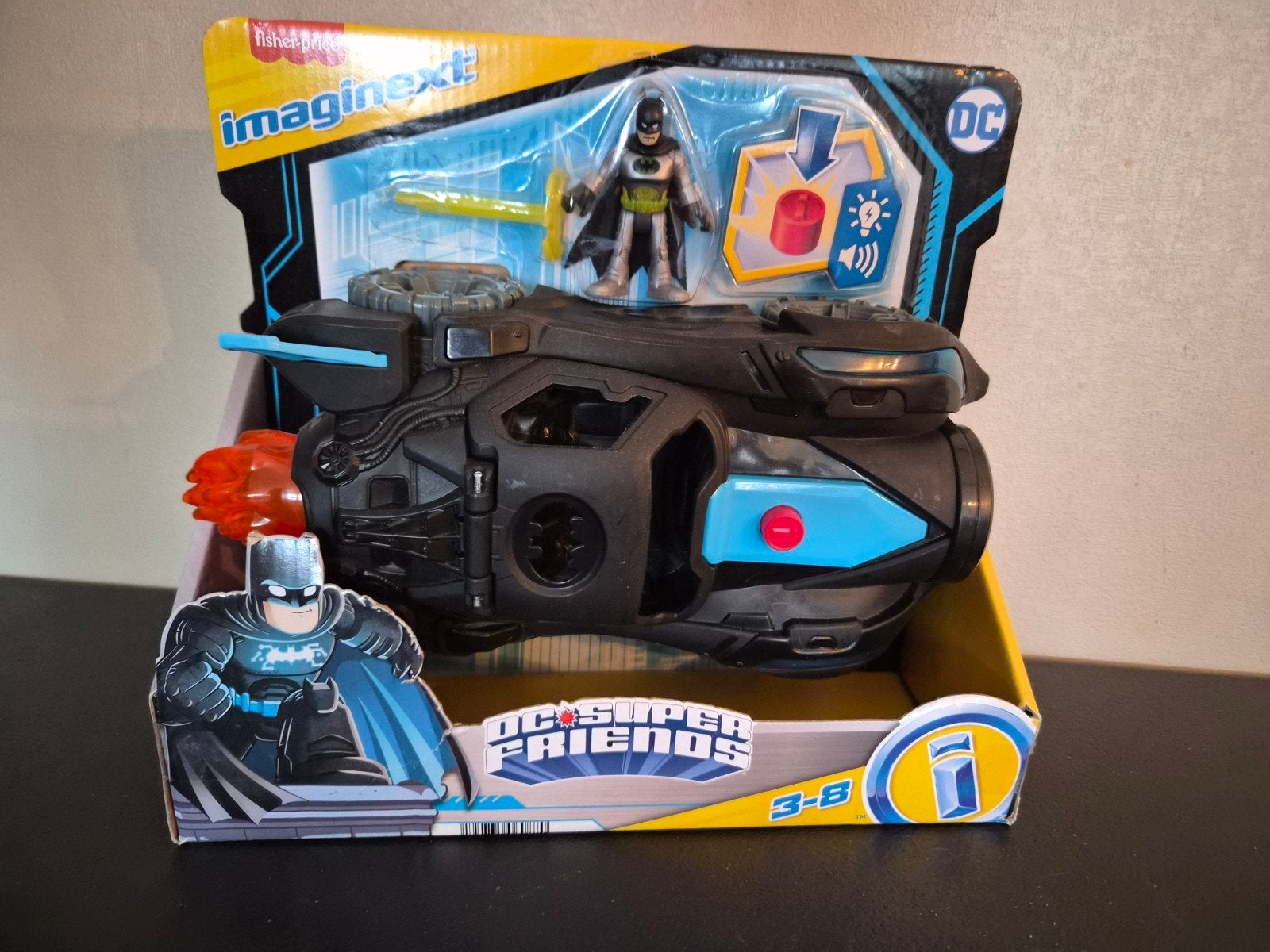 Fisher-Price Imaginext DC Super Friends Batman Batmobile, Ophalen of Verzenden, Zo goed als nieuw