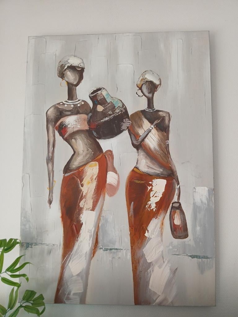 Afrikaanse vrouwen op canvas 70x100, Ophalen