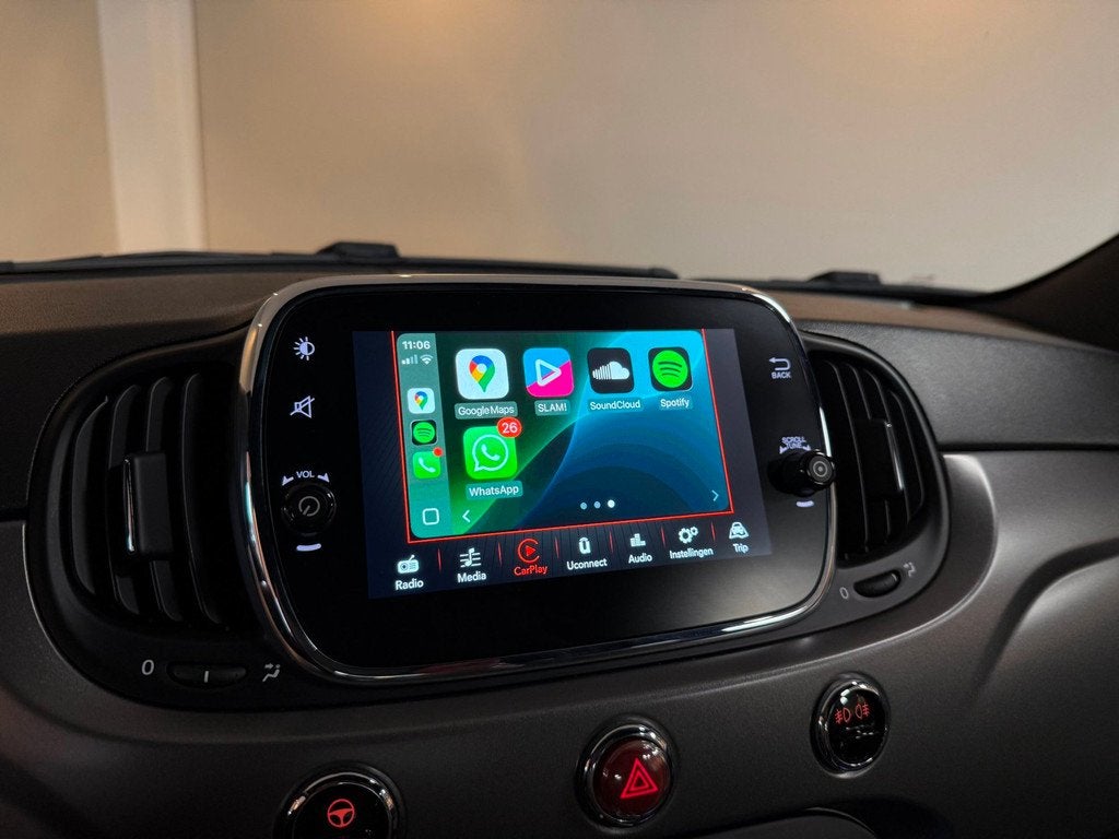 Fiat 500C 1.2 S *Sport Cabrio* Distr.riem VV|Carplay|Verlaag, Auto's, Fiat, Voorwielaandrijving, Gebruikt, 4 cilinders, Cabriolet