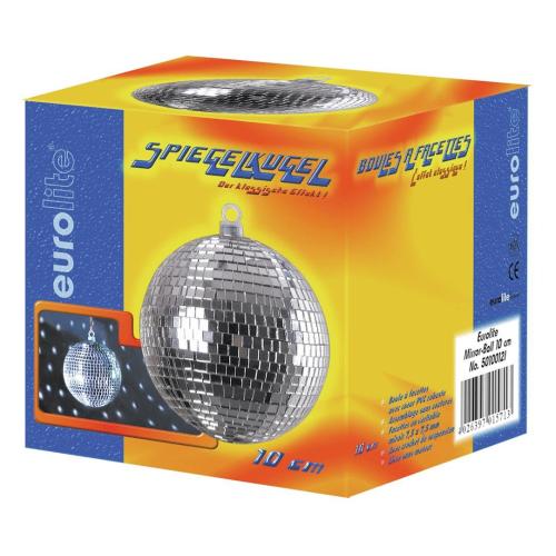 EUROLITE Mirror Ball 10cm Spiegelbol, Geluidgestuurd, ., Discobol, Nieuw