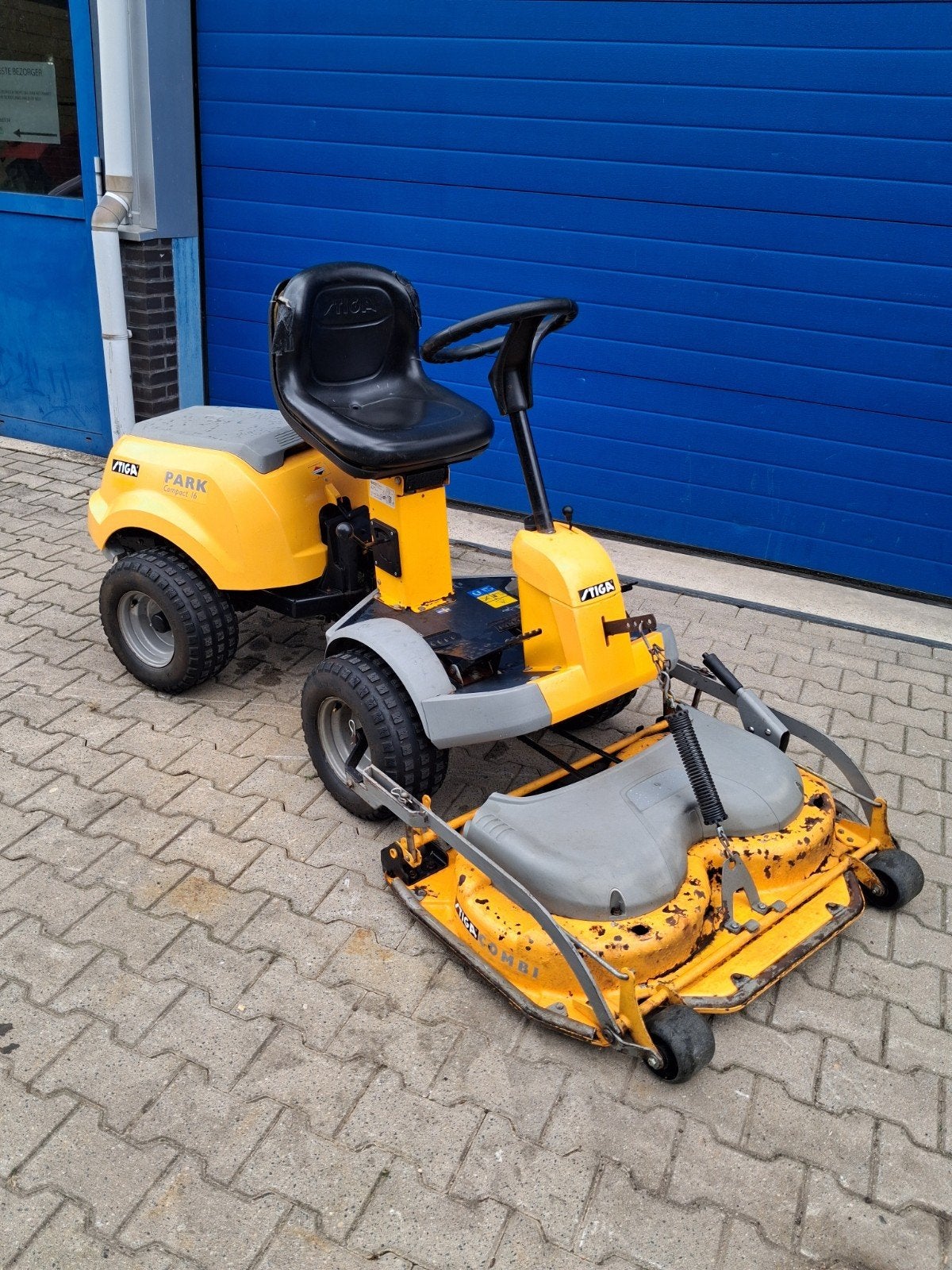 stiga park compact 16 slecht maaidek euro 650 frontmaaier, Ophalen, Gebruikt, 90 tot 120 cm