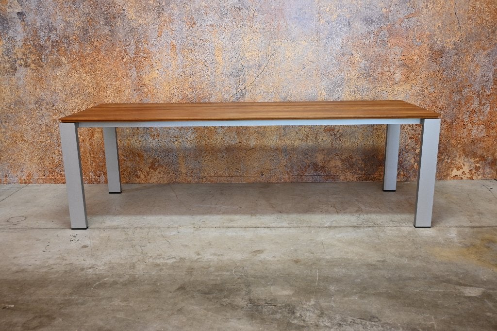 Als Nieuw! witte Arco Graphic design eetkamertafel, ARCO, 200 cm of meer, Zo goed als nieuw, Vijf personen of meer