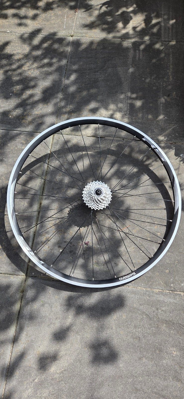 Shimano Wiel met Cassette 105 CS-5700 - Zo goed als nieuw, Zo goed als nieuw, Aluminium, Shimano, Racefiets
