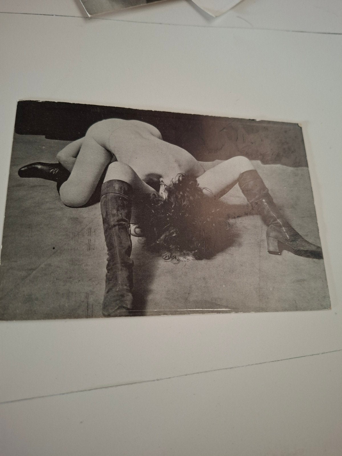 Vintage erotische foto - vrouw in laarzen, Antiek en Kunst, Ophalen, Foto, Fotografie