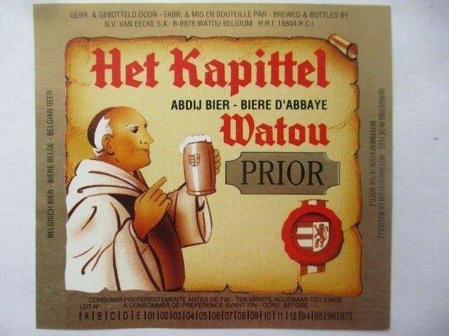 bieretiket Belgie 1-8 (2M) v eecke, Ophalen of Verzenden, Nieuw, Overige typen, Overige merken