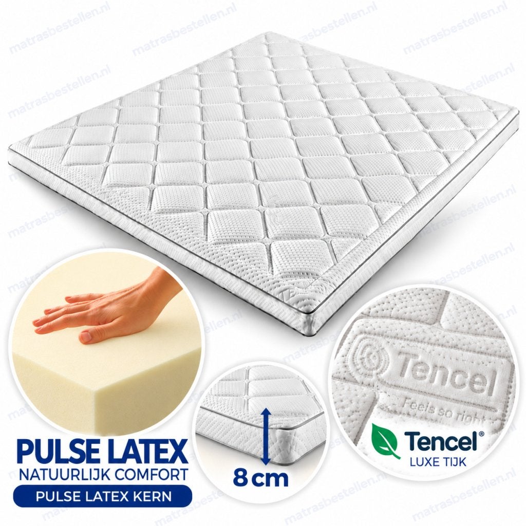 Pulse Latex Topper 8 cm – Luxe TENCEL Tijk - 180/200, Dexitex.nl, Verzenden, Buurserstraat 15 A, 7481 EG,Haaksbergen, Info@dexitex.nl