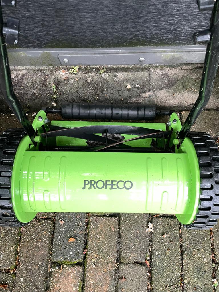 Profeco Handgrasmaaier, Tuin en Terras, Grasmaaiers, Gebruikt, Handgrasmaaier, 30 t/m 39 cm, Kooimesmaaier, Ophalen
