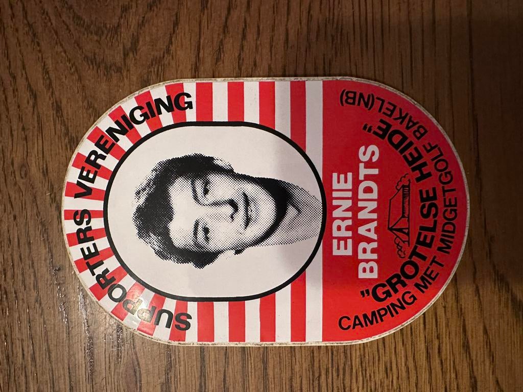 Unieke Sticker Ernie Brants, Overige typen, Eén persoon, Nederlands elftal