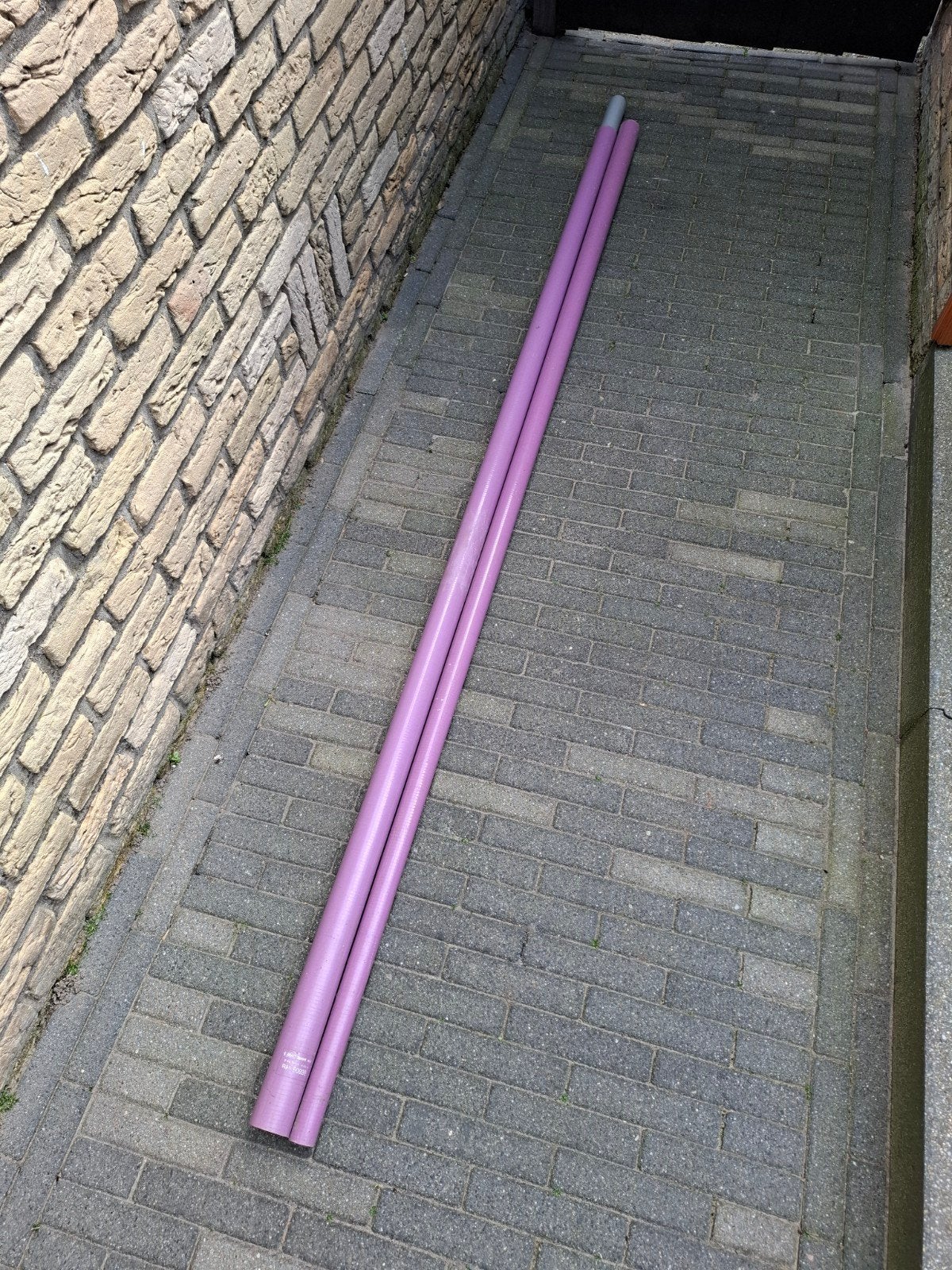Te koop nette 2- delige mast lengte 4.65 m, Ophalen of Verzenden, Zo goed als nieuw, Minder dan 250 cm, Mast