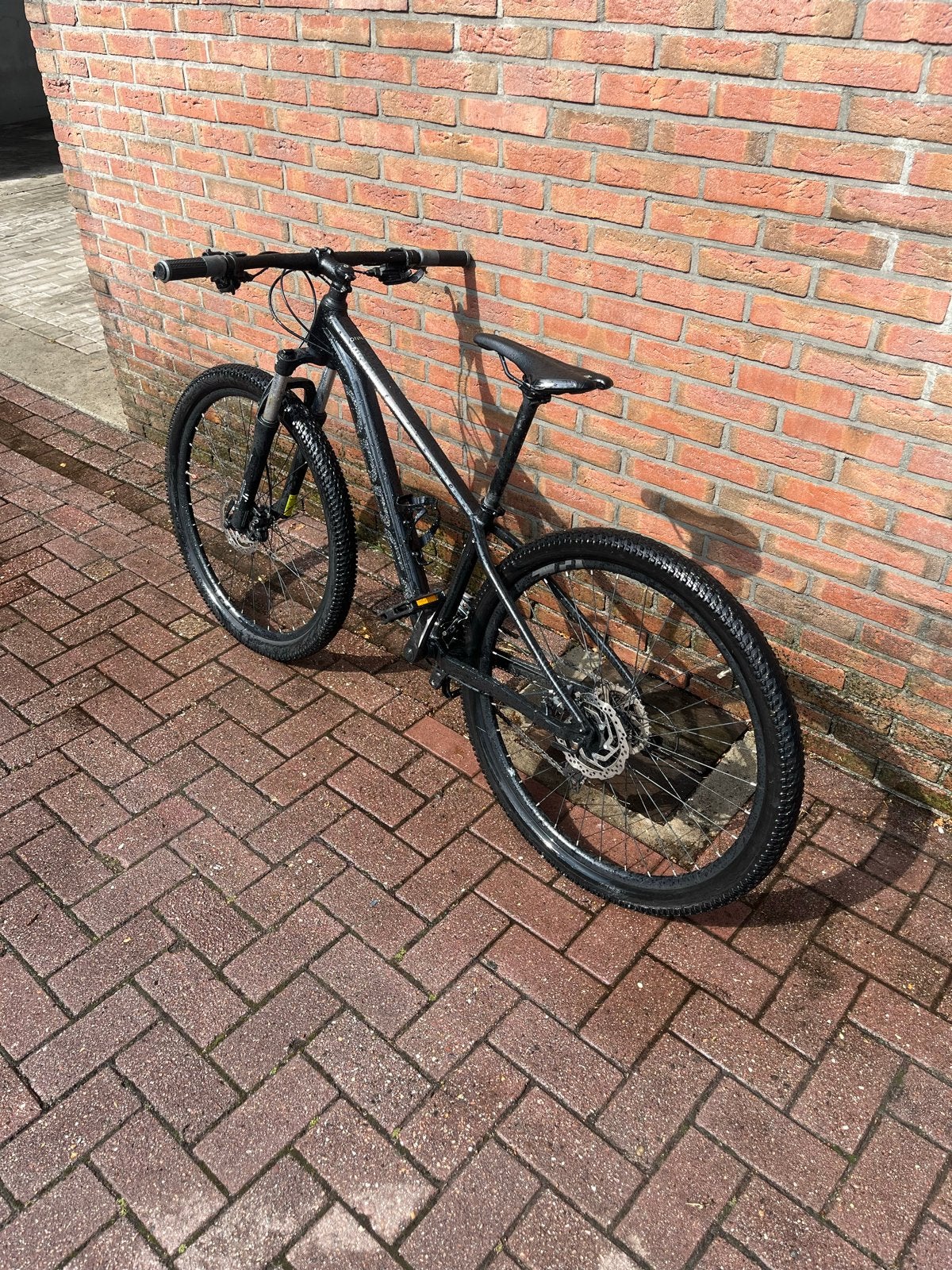 Zwarte Mountainbike orbea, Hardtail, Heren, Zo goed als nieuw, Schijfrem
