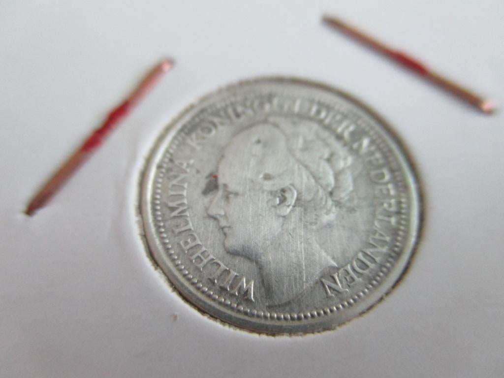 Dubbeltje 1927, Postzegels en Munten, Munten | Nederland, Zilver, Ophalen of Verzenden, 10 cent, Koningin Wilhelmina