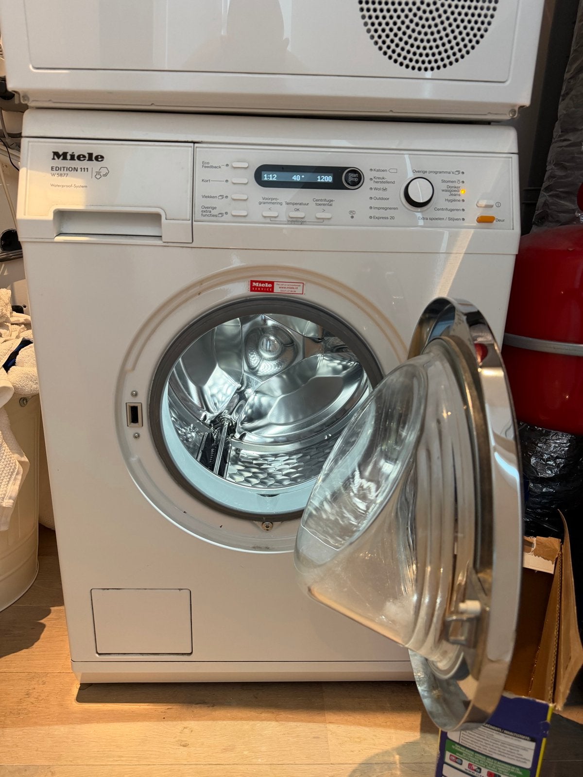 Miele W 5877 Edition 111 Wasmachine - met stoomfunctie, Ophalen, Gebruikt, Energieklasse A of zuiniger, Voorlader