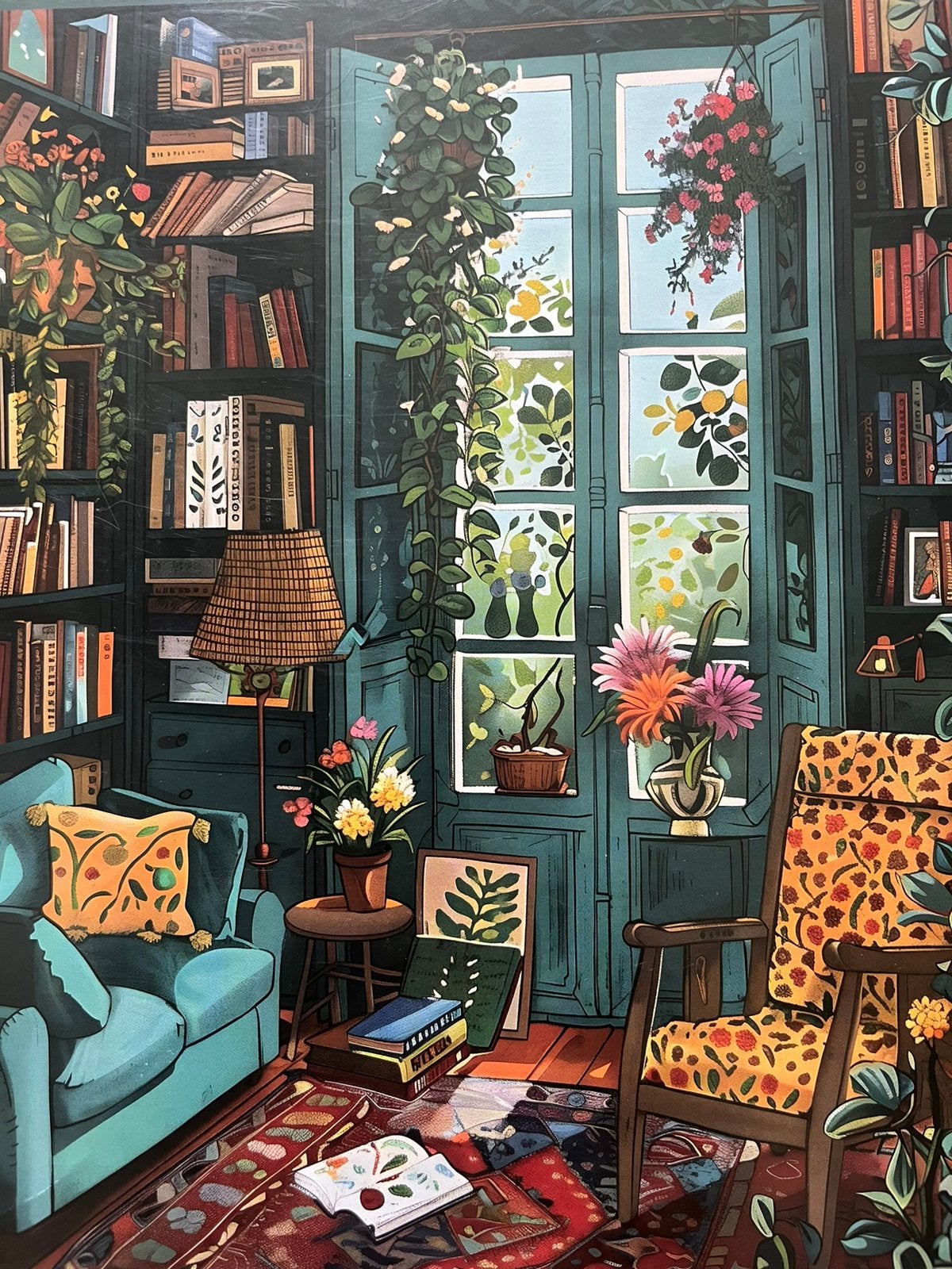 Puzzel 1000 stukjes Cosy Studio, Ophalen of Verzenden, 500 t/m 1500 stukjes, Zo goed als nieuw