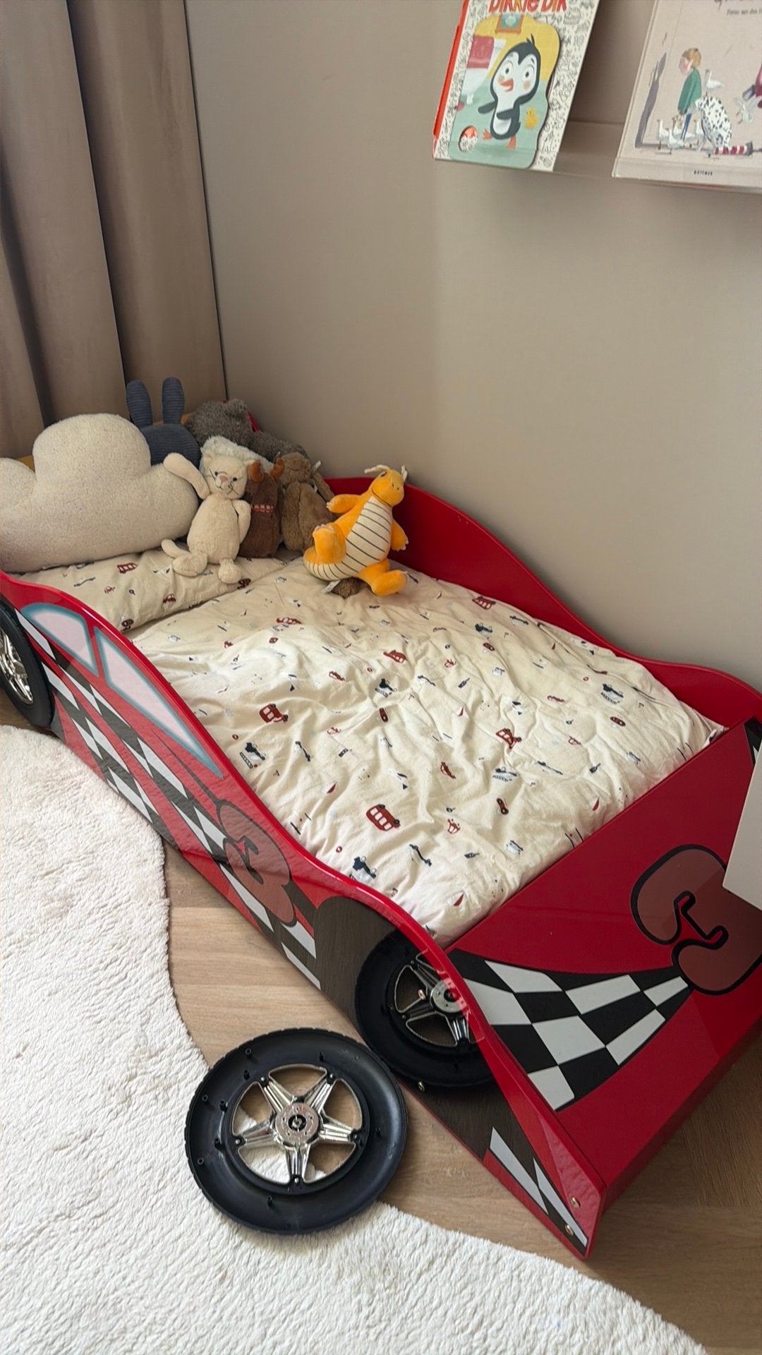 Auto bed bijne niet gebruikt met matras, Ophalen, 85 tot 100 cm, Zo goed als nieuw, Matras
