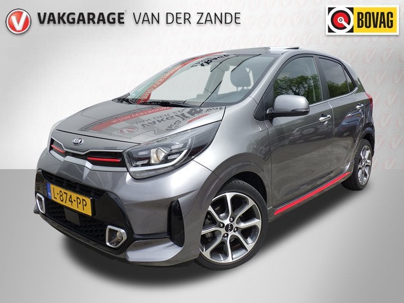 Kia Picanto 1.0 T-GDi 100PK GT-Line, Schuif/Kanteldak, Camer, Auto's, Voorwielaandrijving, 101 pk, Gebruikt, Bedrijf