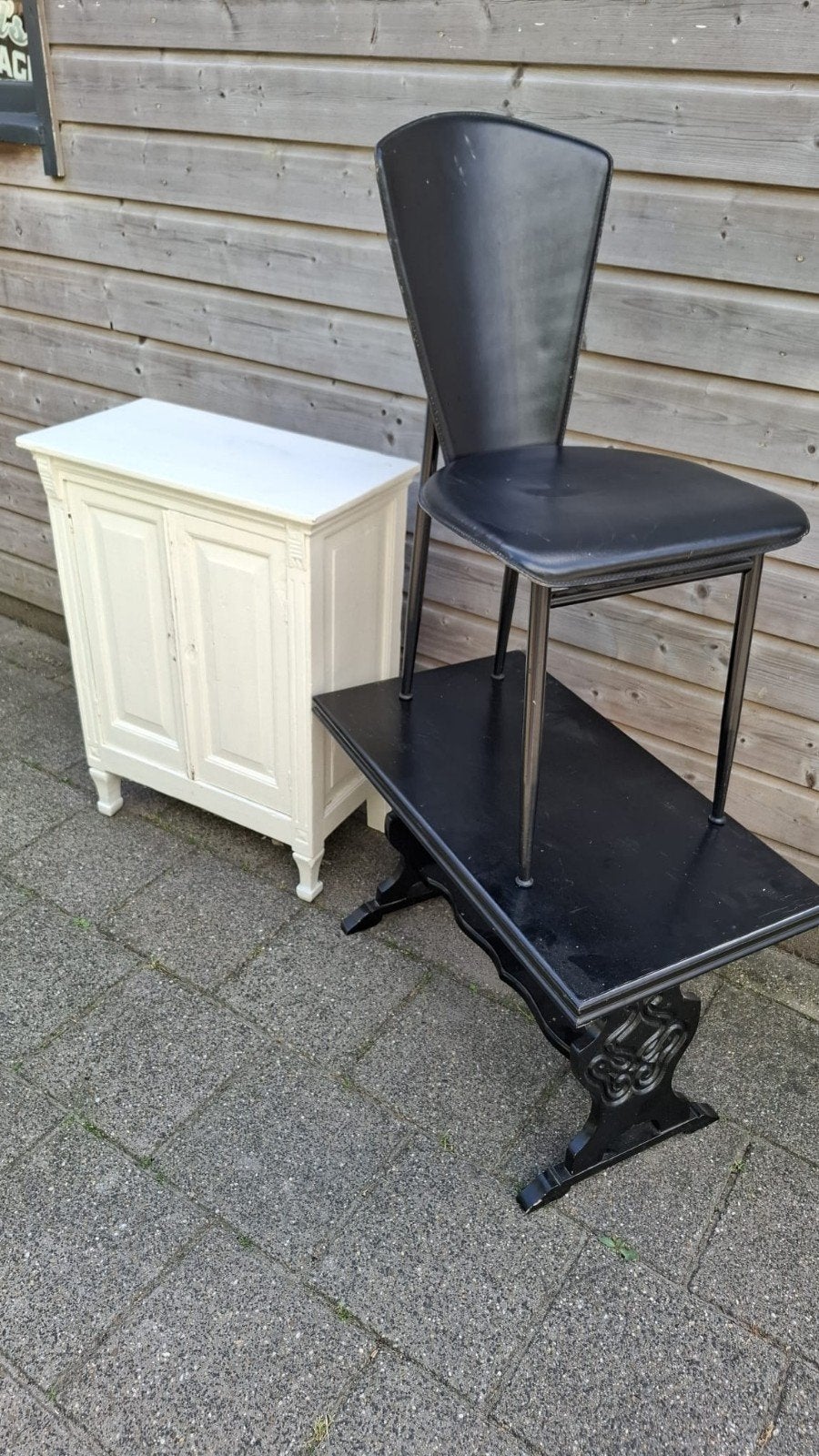 Stoel, kastje en tafel gratis af te halen, Huis en Inrichting, Ophalen, Gebruikt