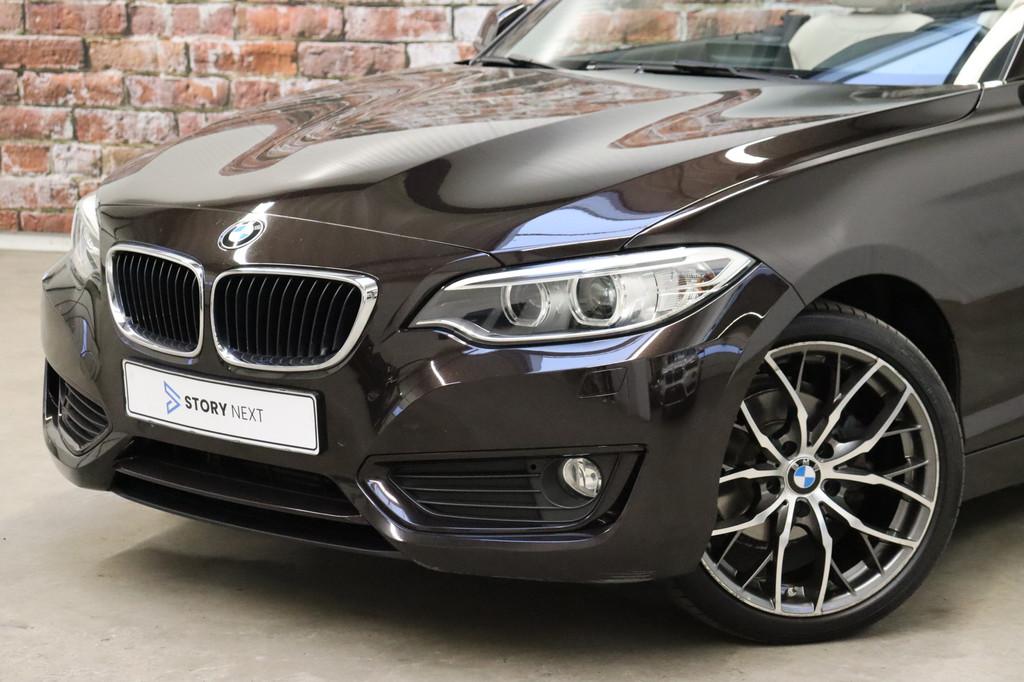 BMW 2 Serie Cabrio 218i High Executive Automaat / Navigatie, Automaat, Gebruikt, 4 stoelen, 19 km/l