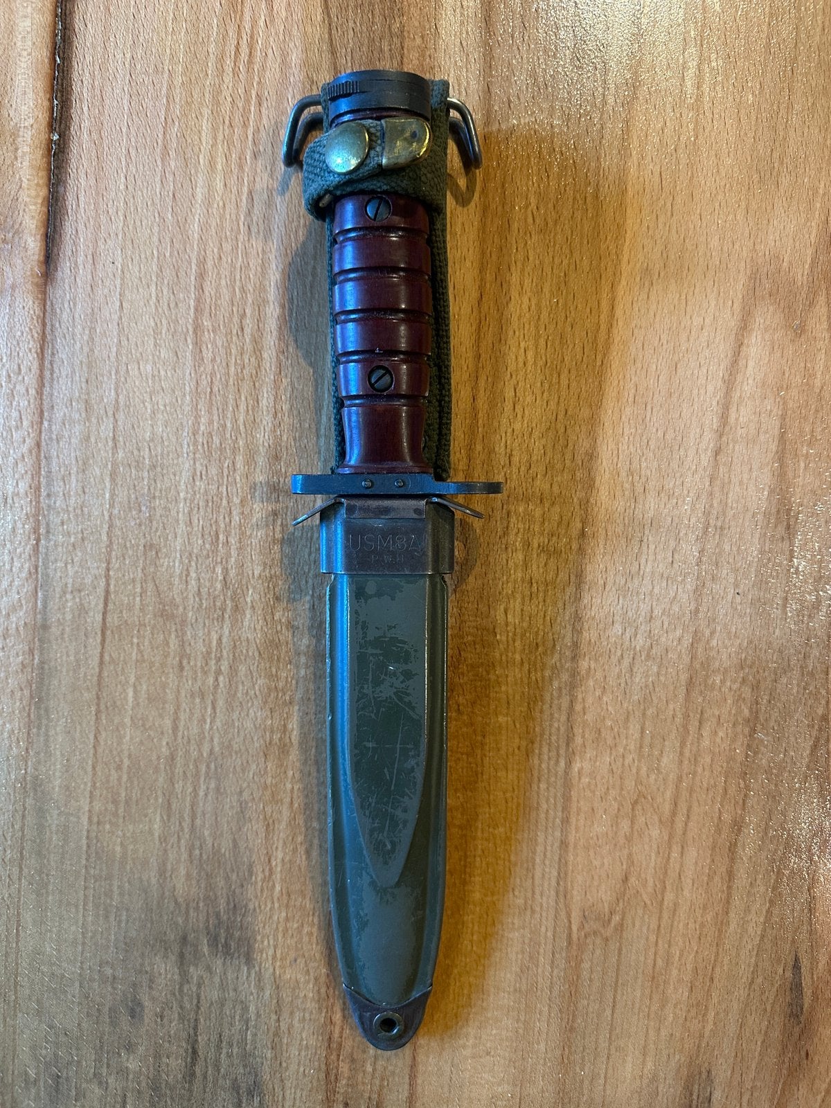 Nederlandse 30M1 karabine bajonet, Ophalen of Verzenden, Landmacht, Nederland, Mes of Dolk
