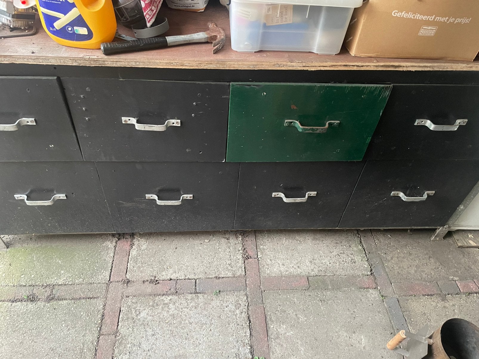 Tekoop werk bank 71 breed  2 meter lang 92 hoog bieden, Doe-het-zelf en Verbouw, Ophalen, Gebruikt