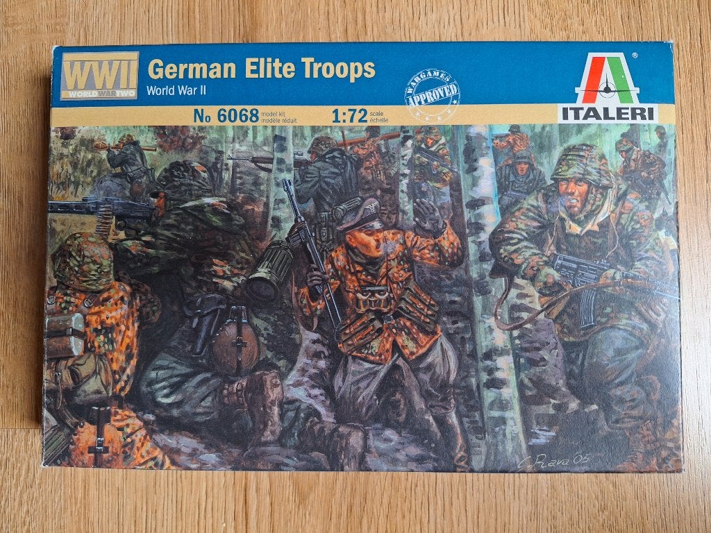 1:72 1/72 Italeri German Elite Troops World War II, Ophalen of Verzenden, Zo goed als nieuw, 1:50 of kleiner, Figuur of Figuren