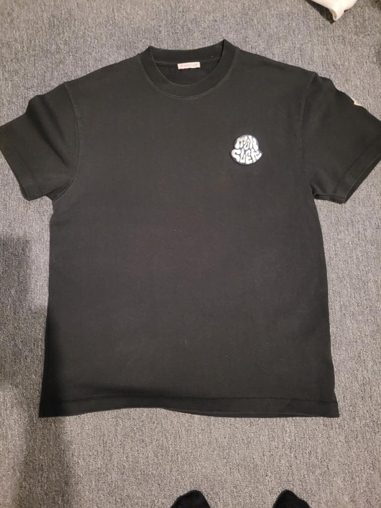 MONCLER zwarte t'schirt, Kleding | Heren, Ophalen of Verzenden, Zwart