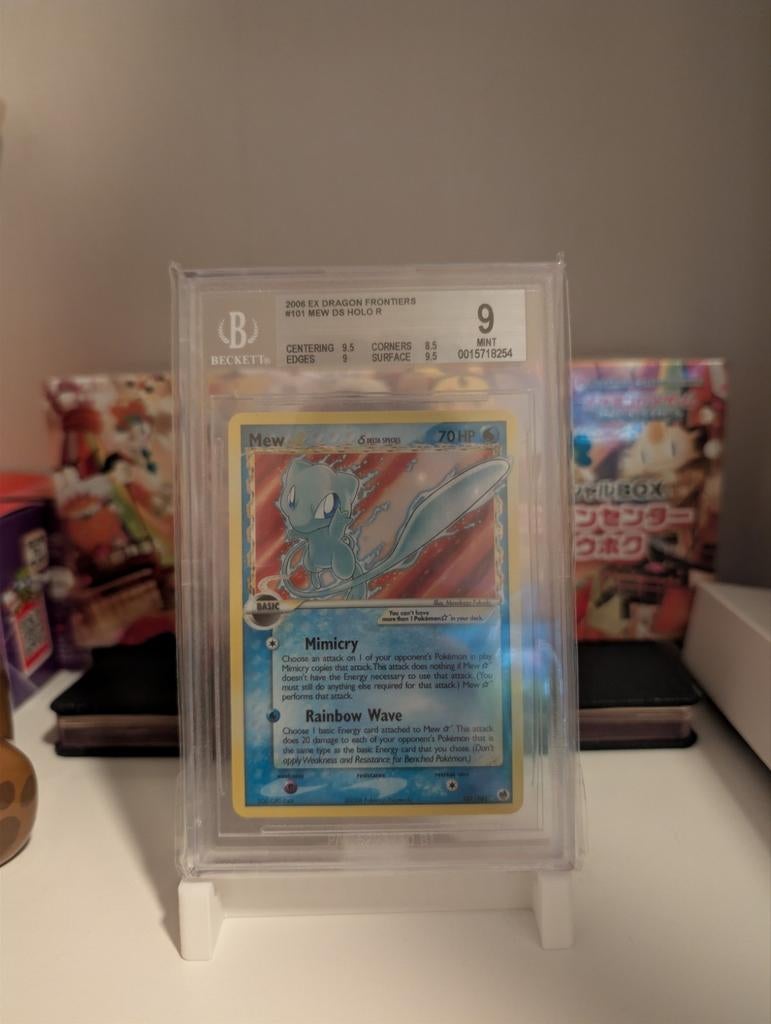 BGS 9 Mew Gold Star (DF 101) Pokemon kaart, Ophalen, Nieuw, Losse kaart, Foil