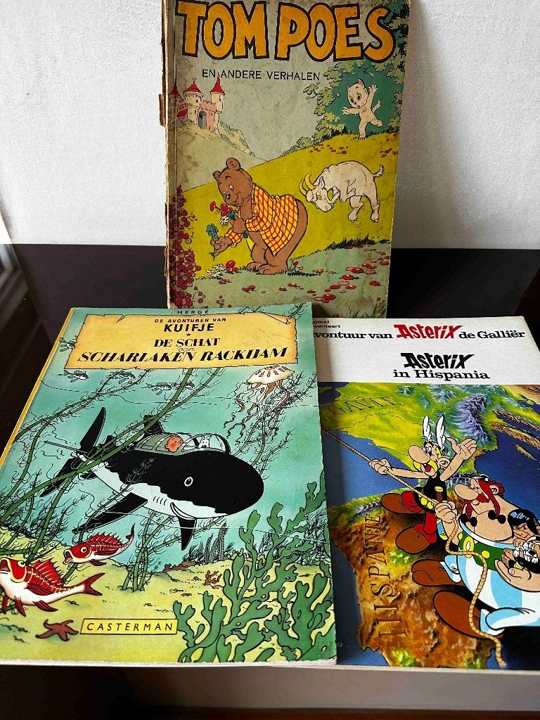 Stripboeken Kuifje, Asterix, Kuifje, vintage, Boeken, Meerdere stripboeken, Ophalen of Verzenden, Gelezen