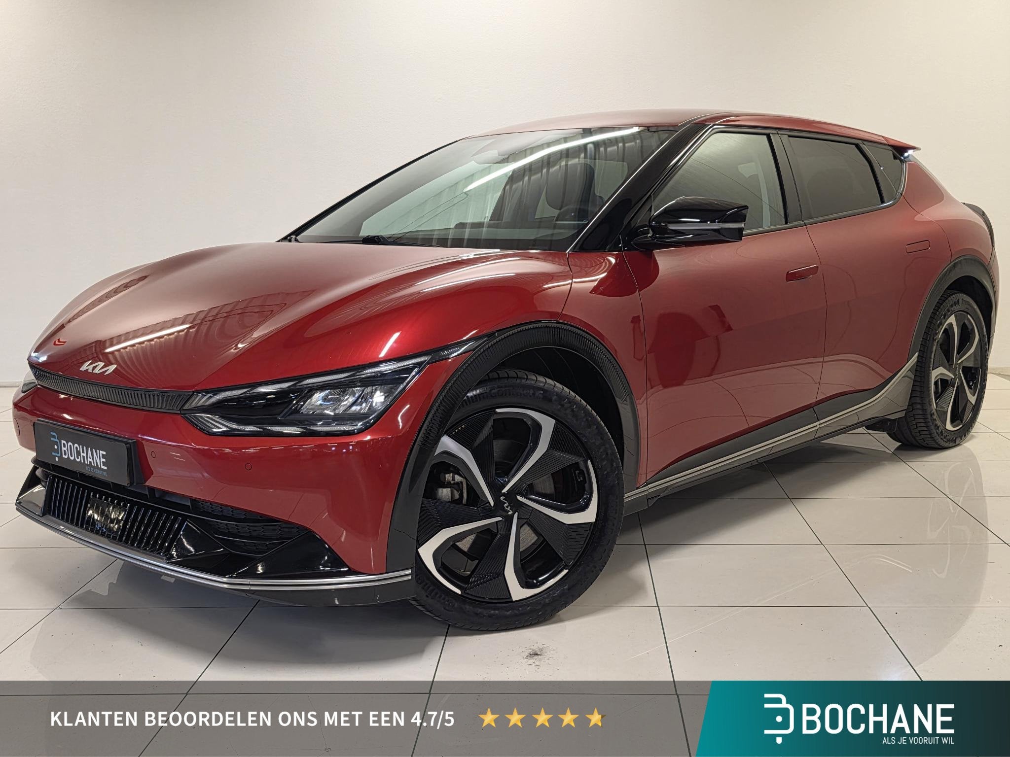 Kia EV6 Plus 77.4 kWh | SoH 97% | Navigatie | Leer | Stoel e, Auto's, Automaat, Achterwielaandrijving, Gebruikt, Huisgarantie
