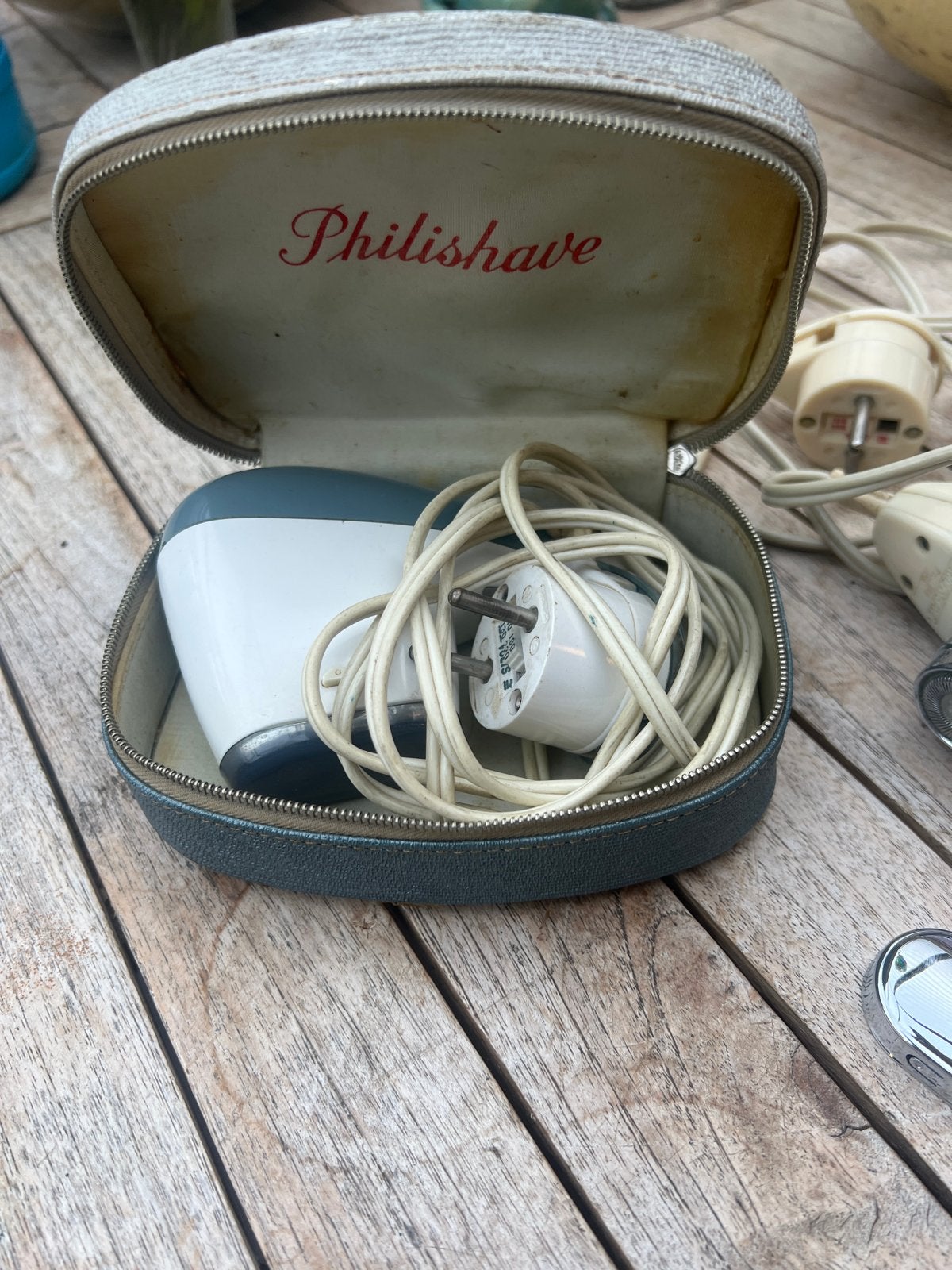 Vintage Philishave scheerapparaat in originele etui, Ophalen of Verzenden, Gebruikt, Scheren en Epileren