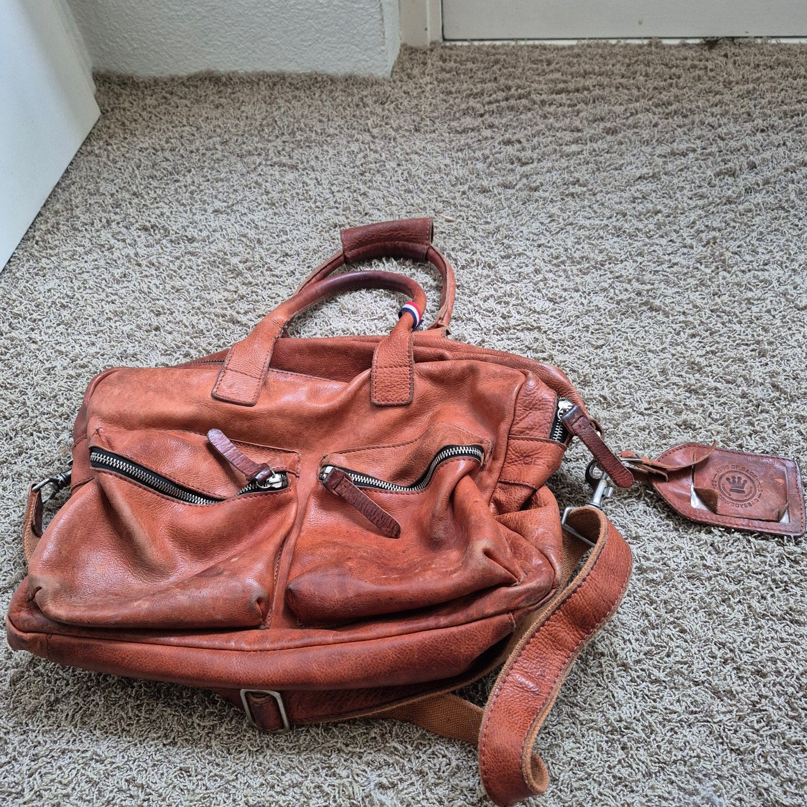 Cowboy bag, Ophalen