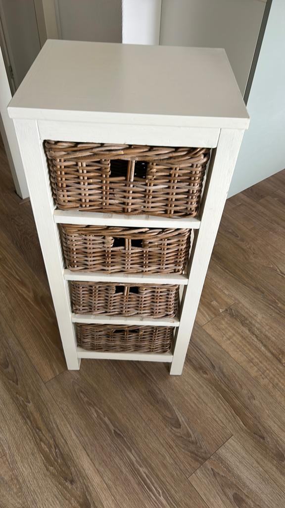 Leuk ladekast met riete manden, Ophalen, 25 tot 50 cm, 50 tot 100 cm, Minder dan 100 cm