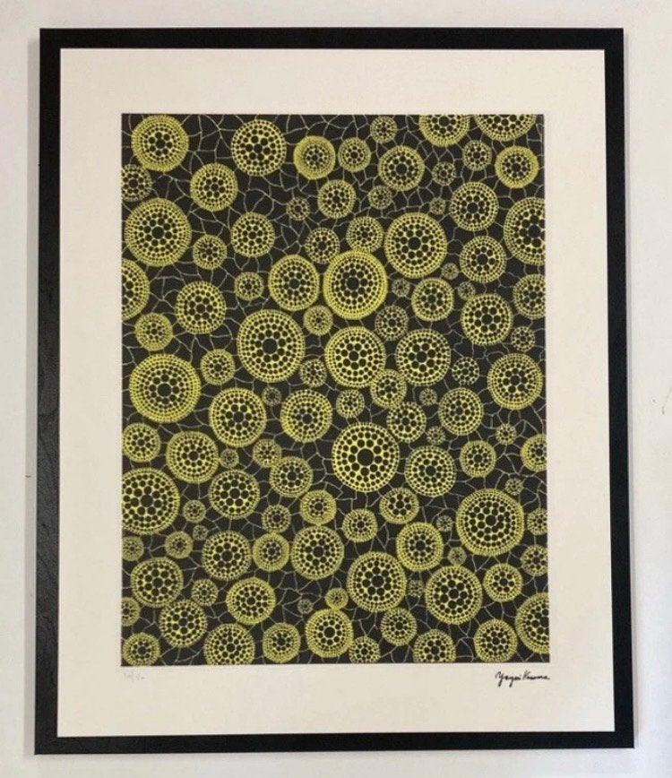 Yayoi Kusama : litho (40 bi 50 cm), Ophalen of Verzenden