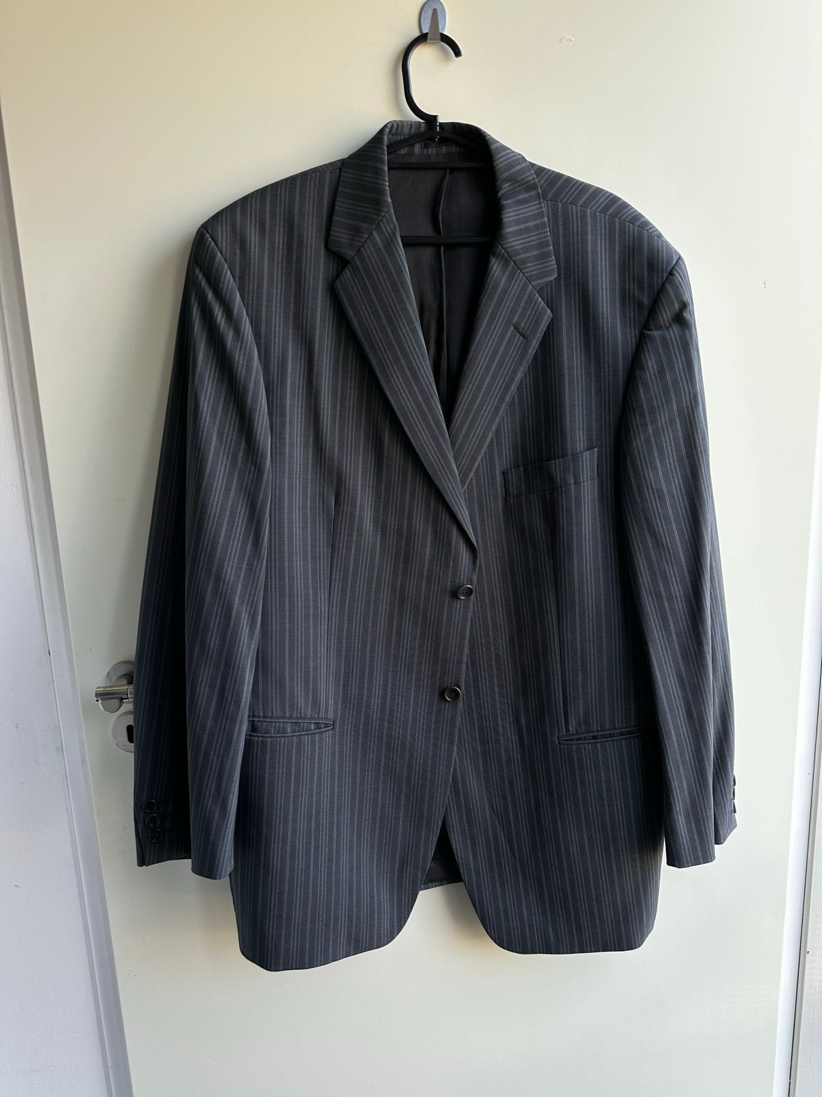 Van Gils Gestreepte Blazer Maat 56 (XL), Ophalen of Verzenden, Zo goed als nieuw, Maat 56/58 (XL), Grijs