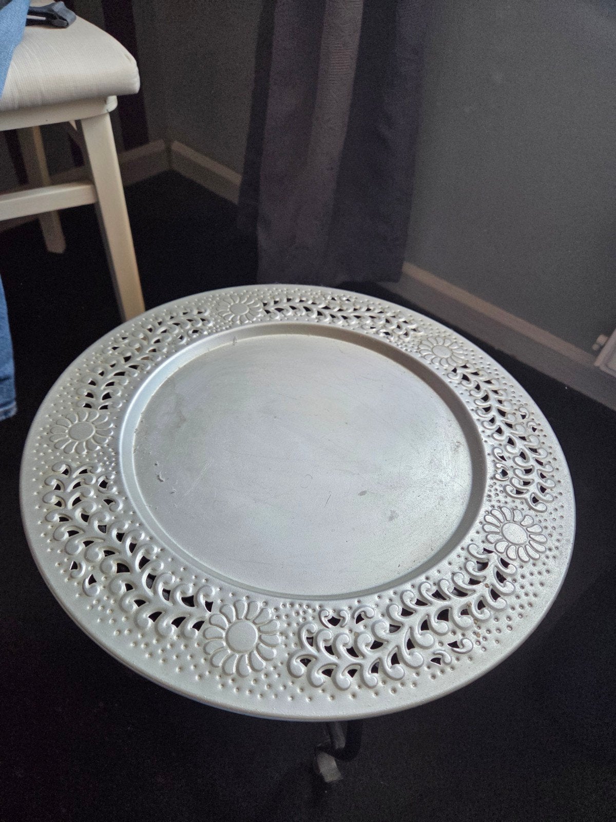 Decoratief Oosterse Bijzettafel - Metaal, Ophalen of Verzenden